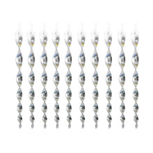 Weatherproof Helical Bird Repeller Stick Reflective Silver-40cm