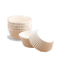 Geurloze cupcakevormpjes, gemakkelijk te verwijderen bakvormpjes met vetvrij papier, voedselveilige muffinvormpjes met inkt op waterbasis, bakpapier