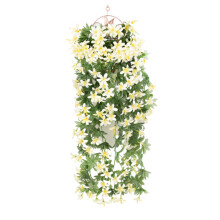 Artificial Hanging Flower for Outdoor Hanging Plant-White
