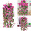 Artificial Hanging Flower for Outdoor Hanging Plant-White 4