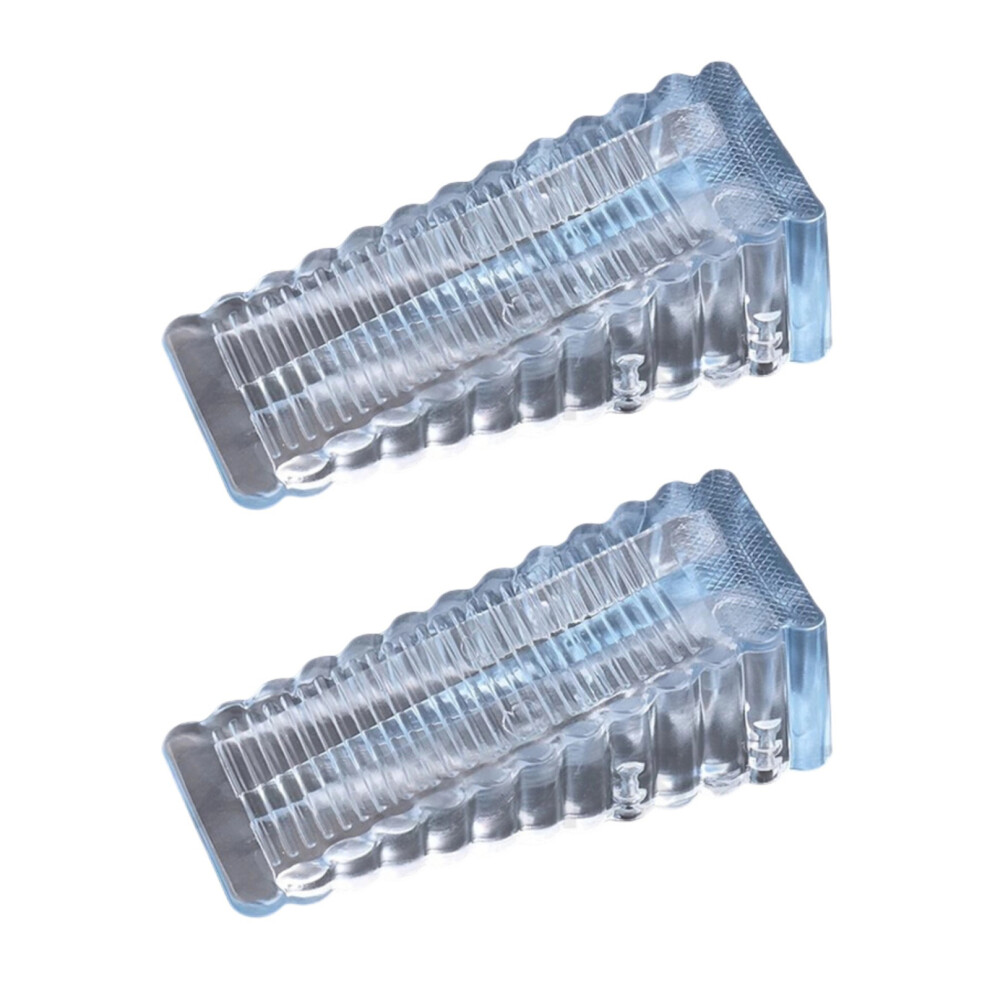2Pcs Safety Silicone Door Stop Stoppers Block Door-Transparent 7754000749034