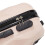 Living And Home 20 Inch Wavy Texture Hard Shell Travel Suitcase, Pink 5
