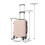 Living And Home 20 Inch Wavy Texture Hard Shell Travel Suitcase, Pink 6