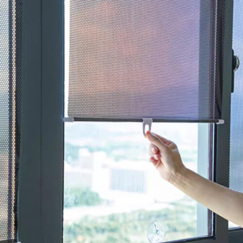 No-Drilling Blackout Shade, Automatic Retraction for Convenient and Durable Sun Protection 2