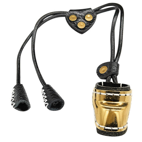 Traditional Archery Thumb Protector Brass Mongolian Style Ring With Soft Padding Adjustable Guard For Bow Shooting