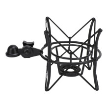 Zinc Alloy Microphone Shock Mount for Condenser Microphones Black