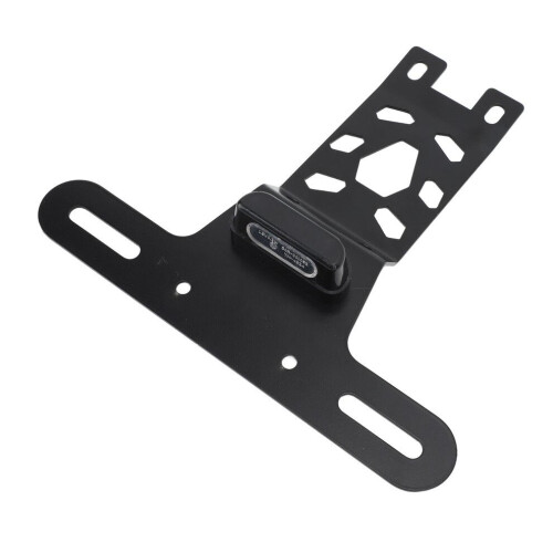 Supporto per luce targa per moto Hunter 350 2022-2024, ferro nero 2