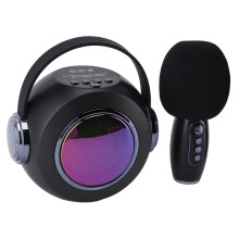 Draadloze karaokemicrofoon met luidspreker, verlichting, ondersteuning voor 32 GB, ruisonderdrukking,