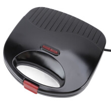 Appareil à sandwichs électrique 750 W, antiadhésif, chauffage double face, 23 x 22 x 7,5 cm