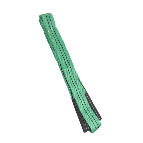 Élingues de levage robustes en polyester 2T, sangle plate verte de 4 m 2