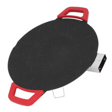 Padella antiaderente coreana per barbecue senza fumo da 30 cm per la casa 220 V