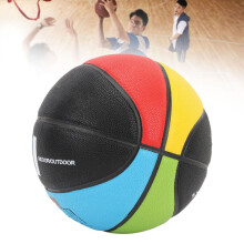 Pallone da basket impermeabile in PU per ragazzi, taglia 7, 24,6 cm, per allenamento indoor/outdoor