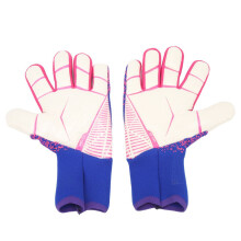 Guanti da portiere da calcio in lattice, traspiranti, unisex, viola, taglia 7