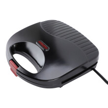 Pressa elettrica per panini in alluminio a doppia faccia da 750 W, 22x23 cm