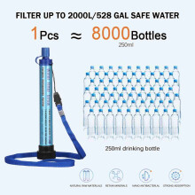 Cannuccia purificatrice per acqua ultrafiltrata ideale per avventure all'aria aperta