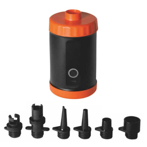Pompe à air électrique compacte 2000 mAh avec 5 embouts pour utilisation gonflable