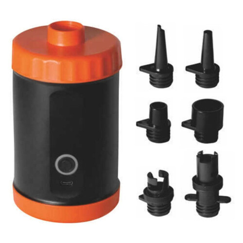 Pompe à air électrique compacte 2000 mAh avec 5 embouts pour utilisation gonflable 1