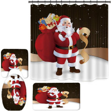 Luxuriöse Badematten-Kollektion, rutschfeste PVC-Rückseite, maschinenwaschbare Flanellmatten fürs Badezimmer, 4er-Set, ideal als