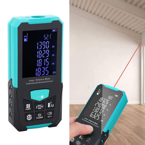 0.05‑100M Digital Range Finder with Voice, USB Charging & Data Recording