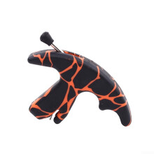 Thumb Release Aid For Compound And Recurve Bows With Ergonomic Finger Grip And Sensitive Trigger Orange