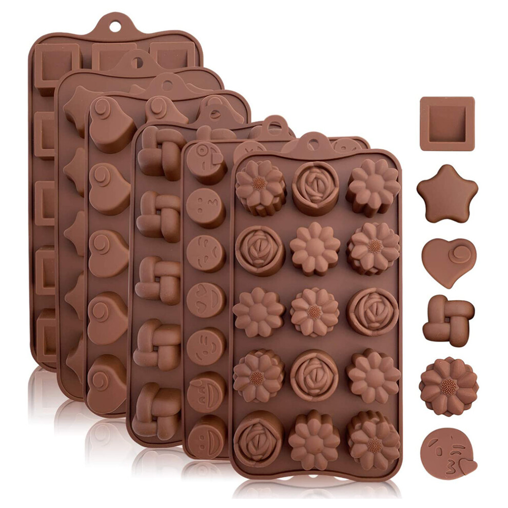 Various Christmas Shapes Christmas Silicone Molds, Utility For Cakes And Candies Non-Stick Jelly Mould, Easy Clean Heat-Resistance, Safe & Eco-Friendl 9155353282502