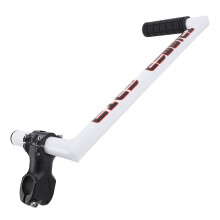 Ergonomische witte aluminium trimmergreep met verlengstuk, 43 cm, 832 g