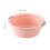 Lavabo resistente rosa melocotón con dos asas - Home Essential 2