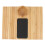 Bamboo Sofa Armrest Tray for Dining & Snacks, Detachable Cup Holder 2