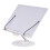 Desktop Book Stand with 360 Rotating Base, Foldable, Adjustable, White 2