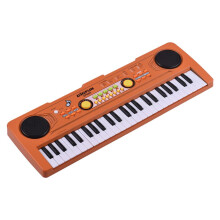 49-Key Portable Electric Keyboard Piano, Orange, 16 Tones & 8 Rhythms