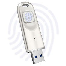 Krypterat USB-minne 8–256 GB med fingeravtrycksskydd, USB 3.0