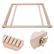 Métier à tisser en bois à faire soi-même : machine à tisser manuelle et jouet de tapisserie pour enfants