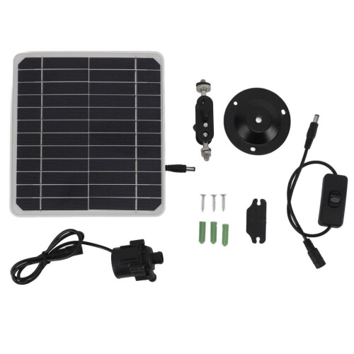 Pompa solare versatile da 50 W con serbatoio per uso diurno e notturno 2