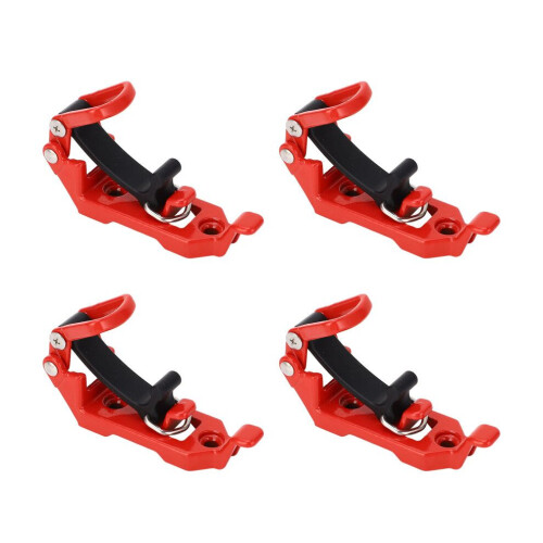 Robuuste dakdrager van zinklegering met schepbevestiging, rood, 596 g
