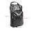 Thickened PU Leather Drumstick Backpack Black, Multi-Functional Storage 2