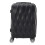 Living And Home 20 Inch Wavy Texture Hard Shell Travel Suitcase, Black 2