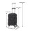 Living And Home 20 Inch Wavy Texture Hard Shell Travel Suitcase, Black 6