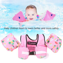 Chaleco salvavidas infantil rosa para natación de 2 a 6 años, 10-25 kg