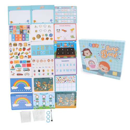 Libro silenzioso educativo sensoriale per bambini 1