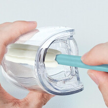 Irrigatore elettrico per denti a 4 velocità, detergente per la pulizia profonda dei denti bianco
