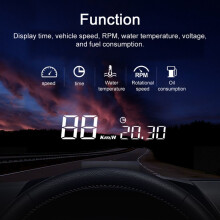 Display HUD versatile per auto: velocità, carburante, giri/min, tensione con allarmi