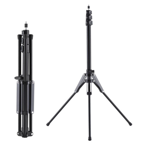 Foldable 74.4in Tripod Stand 5kg Max Load Versatile for Video/LED/Reflector 2