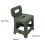 Folding PP Kids Step Stool with Handle - Green, Small, Portable, S 2