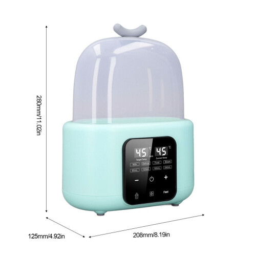 Smart flaskvärmare för nappflaskor 200W, multifunktionell matupptining, US-kontakt 1