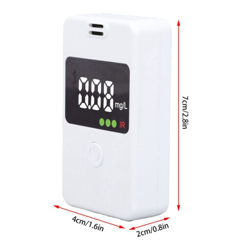 Alcol tester portatile con display LCD, precisione 0,05 mg/L 1