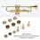 Trumpet Valve Finger Button Metal & Abalone Shell Replacement Part 4