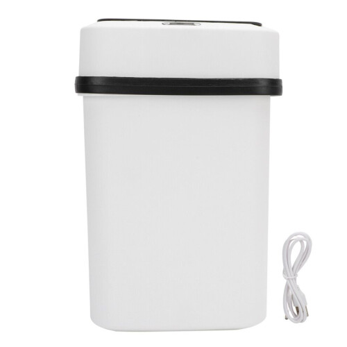 33L Motion Sensor Trash Can with Extra Wide Lid & Liner Ring 1