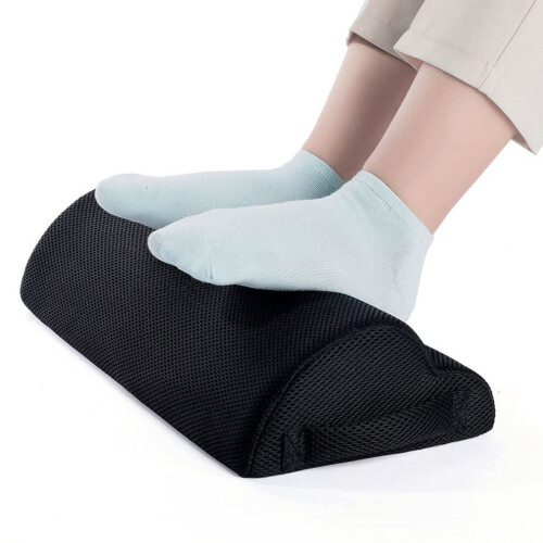 Ergonomic Foot Rest Under Desk Cushion 40*20*10cm Black Soft Support 1