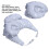 Almohada de lactancia de algodón suave ajustable gris para mamá y bebé 4