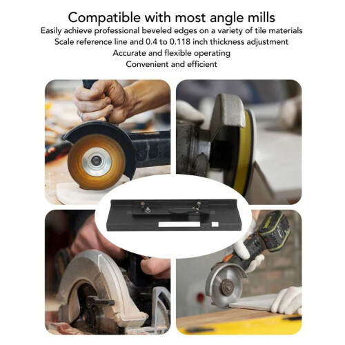 45 Tile Chamfering Tool; Adjustable Angle Grinder Ceramic Cutter for Corner Cuts 2